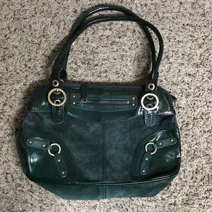 Rafe New York suede bag green